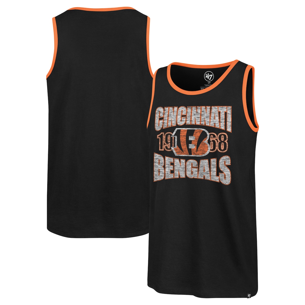 【公式グッズ】NFL ベンガルズ タンクトップ '47/フォーティーセブン/フォーティーセブン メンズ ブラック (UPLOAD FRANKLIN TANK MEN)｜Fanatics公式ストア 店