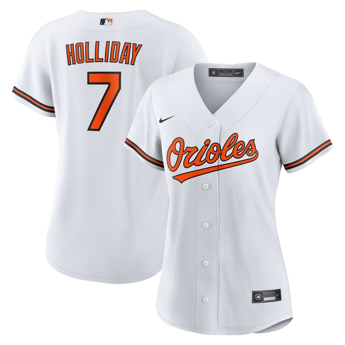 【公式グッズ】MLB オリオールズ ジャクソン・ホリデー レプリカ ユニフォーム Nike/ナイキ レディース ホワイト (Women's Replica Player Jerseys - BOL Jackson Holliday)