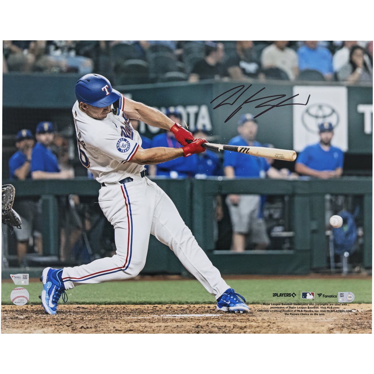 【MLB公式ホログラム付】MLB レンジャーズ ワイアット・ラングフォード 直筆サイン フォト （16x20） Fanatics Authentic/ファナティクスオーセンティック (AUT BB 16x20 PHOTO 45399)