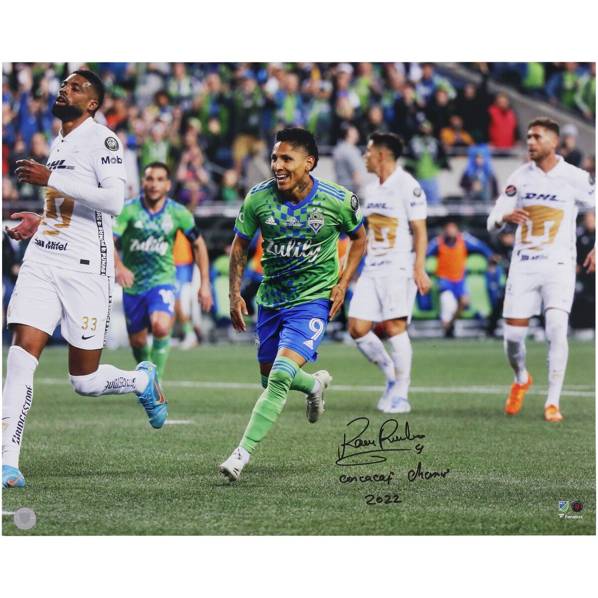 【公式シリアル番号付】MLS サウンダーズFC ルイディアス 直筆サイン フォト Fanatics Authentic/ファナティクスオーセンティック (AUT 16x20 PHOTO 45077)
