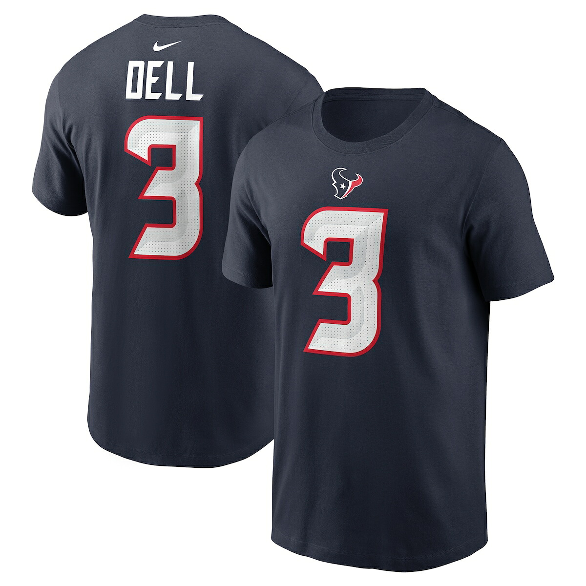 【公式グッズ】NFL テキサンズ タンク・デル ネーム&ナンバー Tシャツ Nike/ナイキ メンズ ネイビー (24 Men's Nike Player N&N SST)|Fanatics公式ストア 店