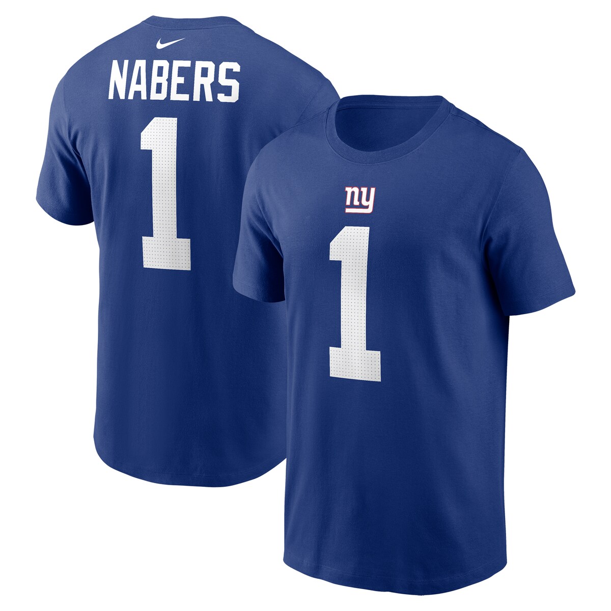 【公式グッズ】NFL ジャイアンツ マリーク・ネイバーズ ネーム&ナンバー Tシャツ Nike/ナイキ メンズ ロイヤル (Men's Nike Player N&N SST 2024 Draft)