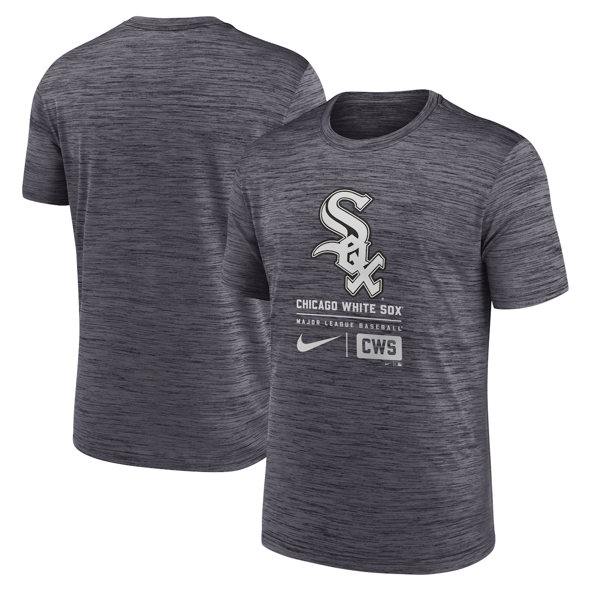 【公式グッズ】MLB ホワイトソックス Tシャツ Nike/ナイキ メンズ チャコール (Men's Nike Large Logo Velocity Tee SP24)｜Fanatics公式ストア 店