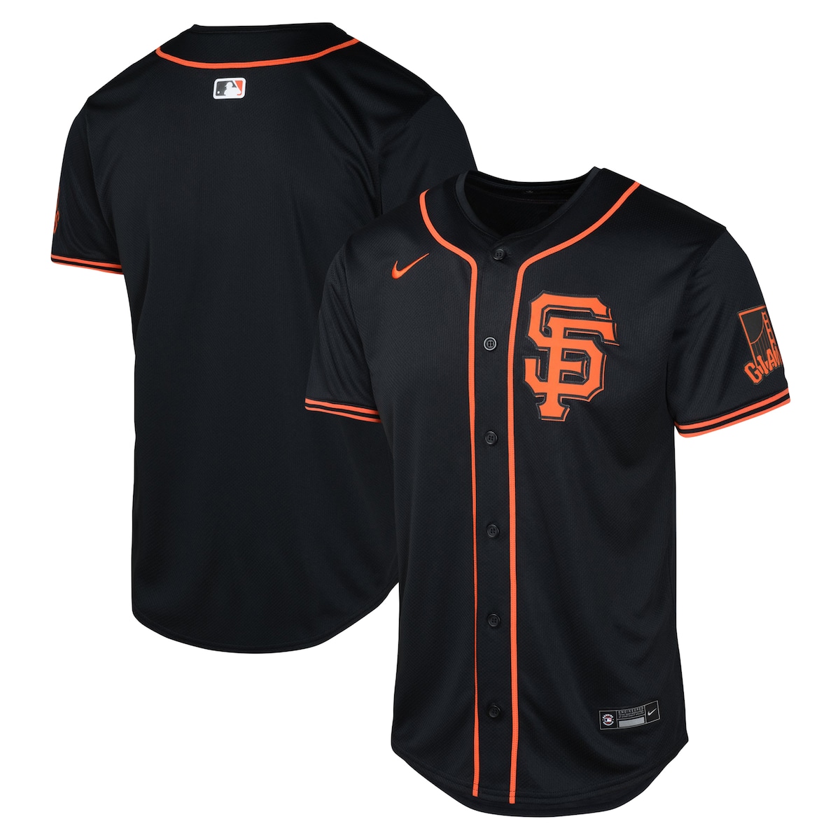 【公式グッズ】MLB ジャイアンツ オルタネイト リミテッド ユニフォーム Nike/ナイキ キッズサイズ ブラック (Youth Alt Ltd Blank Jersey)