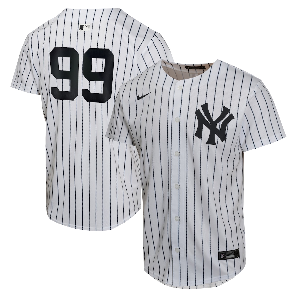 【公式グッズ】MLB ヤンキース アーロン・ジャッジ ホーム ユニフォーム （レプリカ） Nike/ナイキ キッズサイズ ホワイト (2024 Nike Youth Game Yankees Player Jerseys)