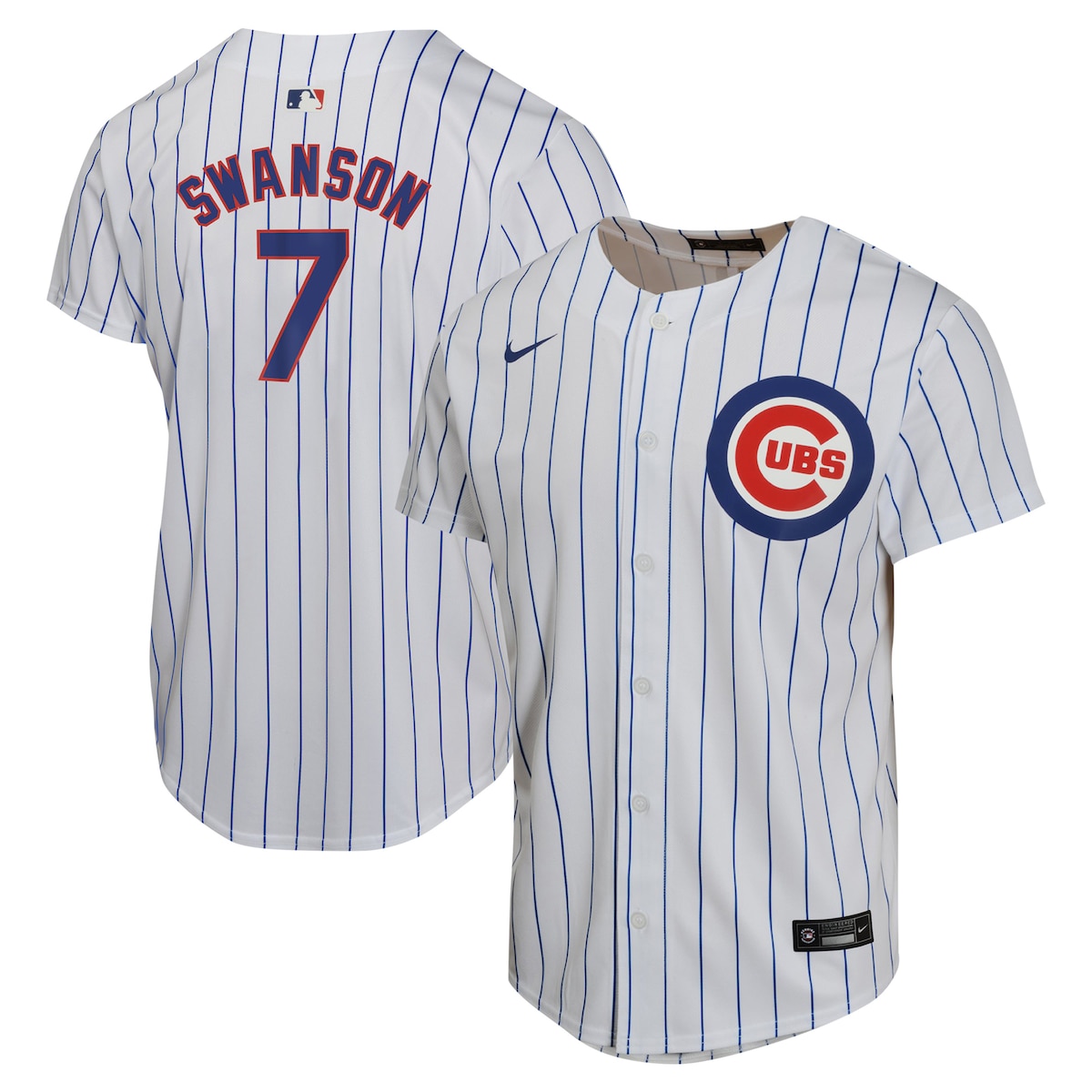 【公式グッズ】MLB カブス ダンズビー・スワンソン ホーム ユニフォーム （レプリカ） Nike/ナイキ キッズサイズ ホワイト (OST Youth Home Game Player Jersey)