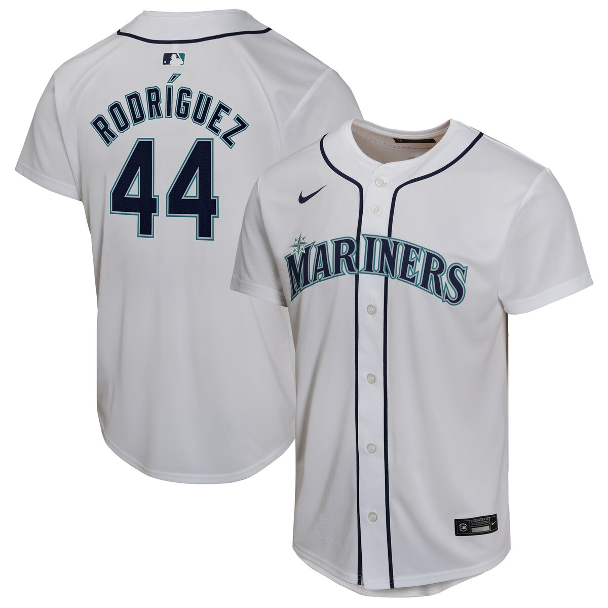 【公式グッズ】MLB マリナーズ フリオ・ロドリゲス ホーム ユニフォーム （レプリカ） Nike/ナイキ キッズサイズ ホワイト (OST Youth Home Game Player Jersey)