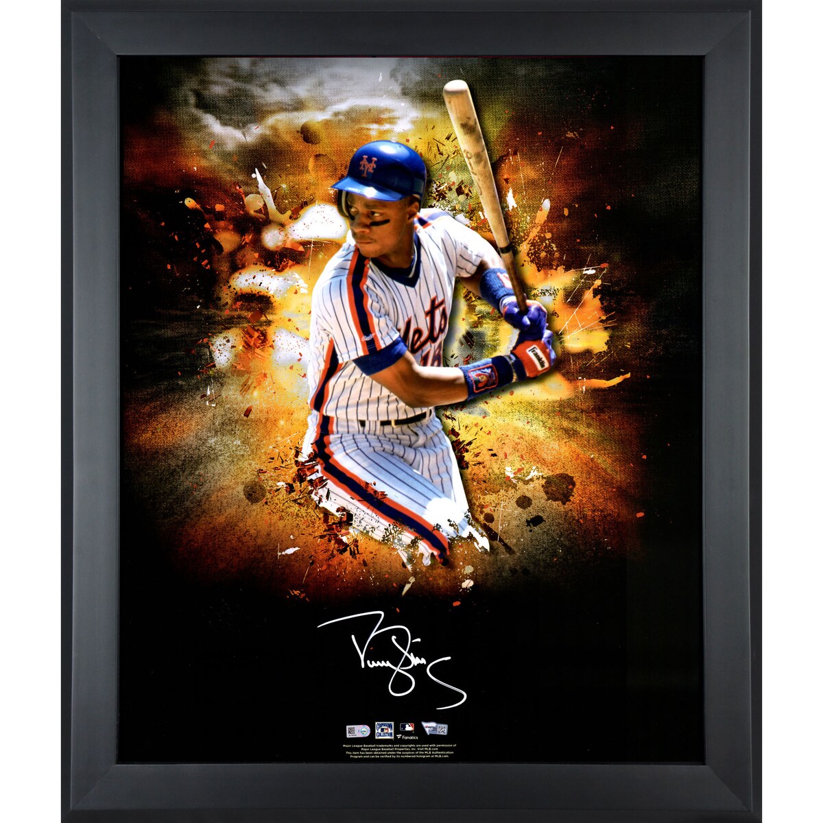【MLB公式ホログラム付】MLB メッツ ダリル・ストロベリー 直筆サイン フォト （20x24） Fanatics Authentic/ファナティクスオーセンティック (FR20090919)