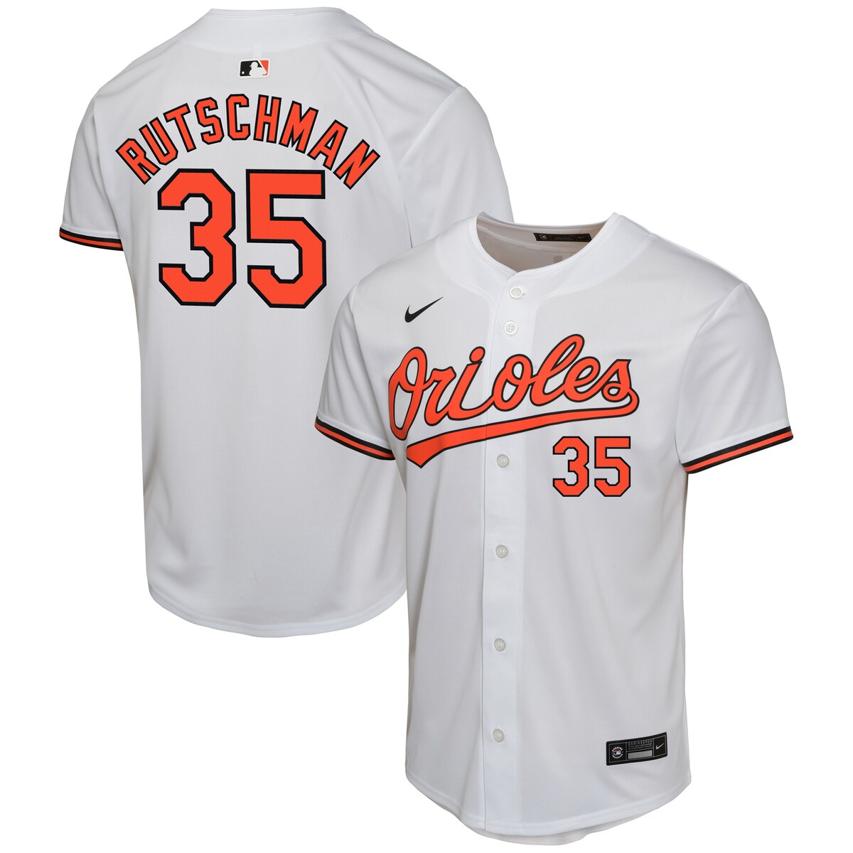 【公式グッズ】MLB オリオールズ アドリー・ルッチマン ホーム ユニフォーム Nike/ナイキ キッズサイズ ホワイト (OST Youth Home Game Player Jersey)|Fanatics公式ストア 店