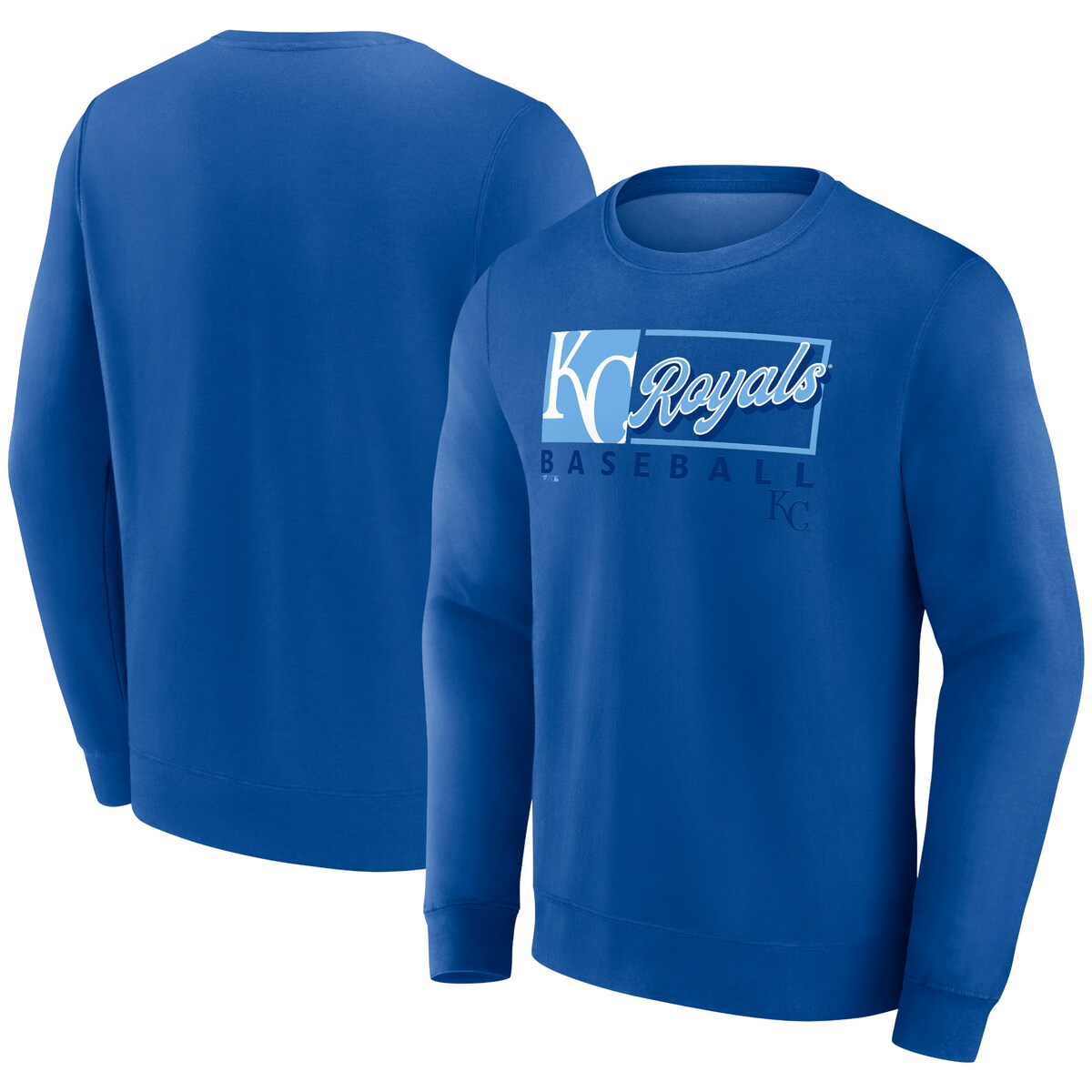 【公式グッズ】MLB ロイヤルズ フリース トレーナー Fanatics/ファナティクス メンズ ロイヤル (Fanatics Focus Cotton Fleece Crew)
