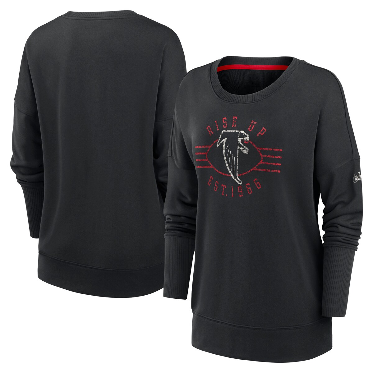 【公式グッズ】NFL ファルコンズ トレーナー Nike/ナイキ レディース ブラック (22 Women's Rewind Playback Icon Dri-Fit Drop Shoulder LST)|Fanatics公式ストア 店