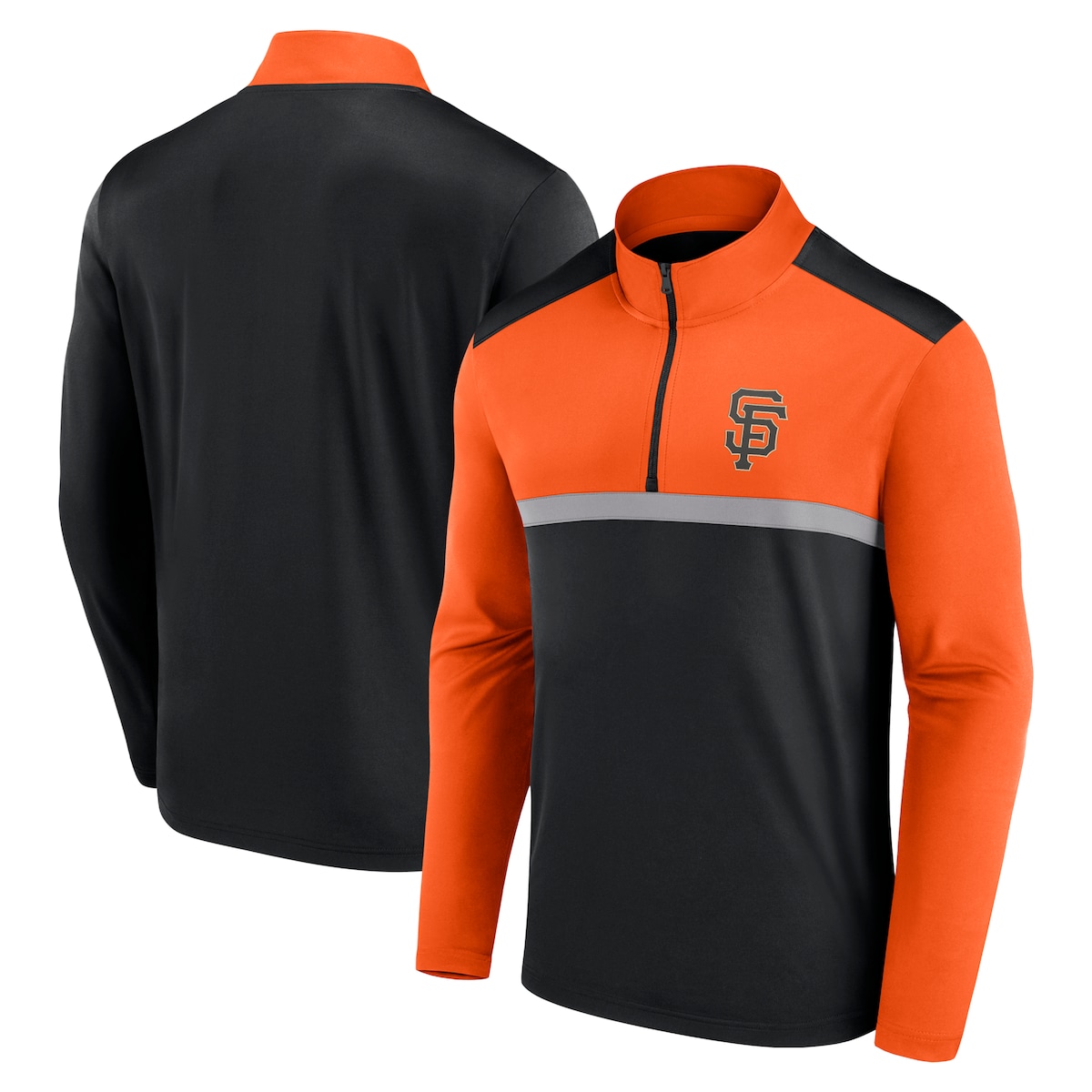 【公式グッズ】MLB ジャイアンツ ジップアップ トレーナー Fanatics/ファナティクス メンズ ブラック (Fanatics Unstoppable Poly Quarter Zip)