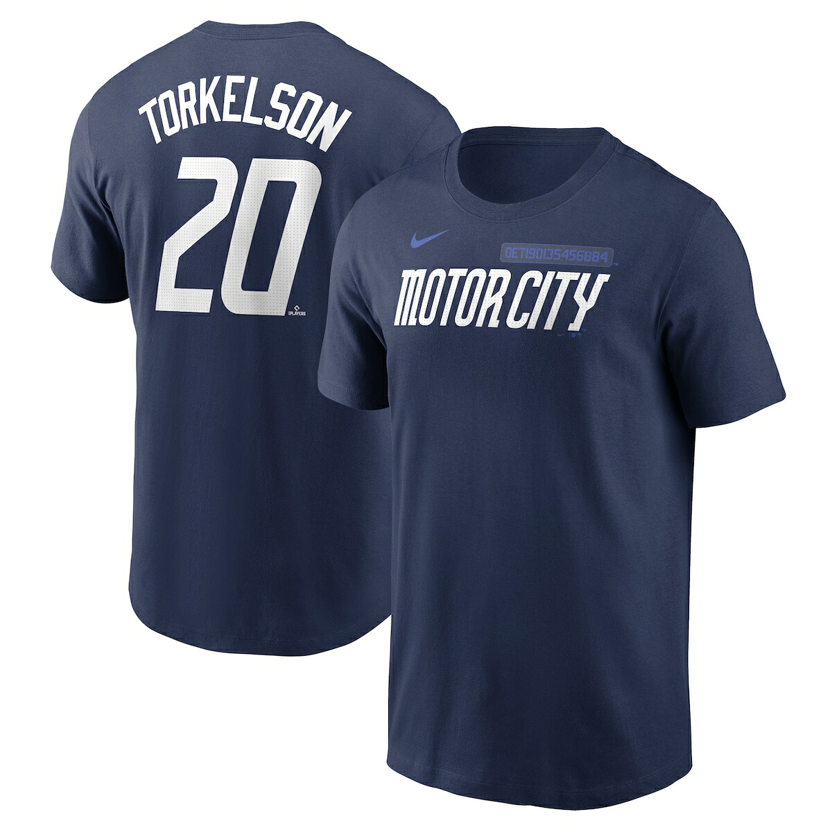 【公式グッズ】MLB タイガース スペンサー・トーケルソン ネーム&ナンバー Tシャツ Nike/ナイキ メンズ ネイビー (Nike Fuse N&N Men's City Connect)|Fanatics公式ストア 店