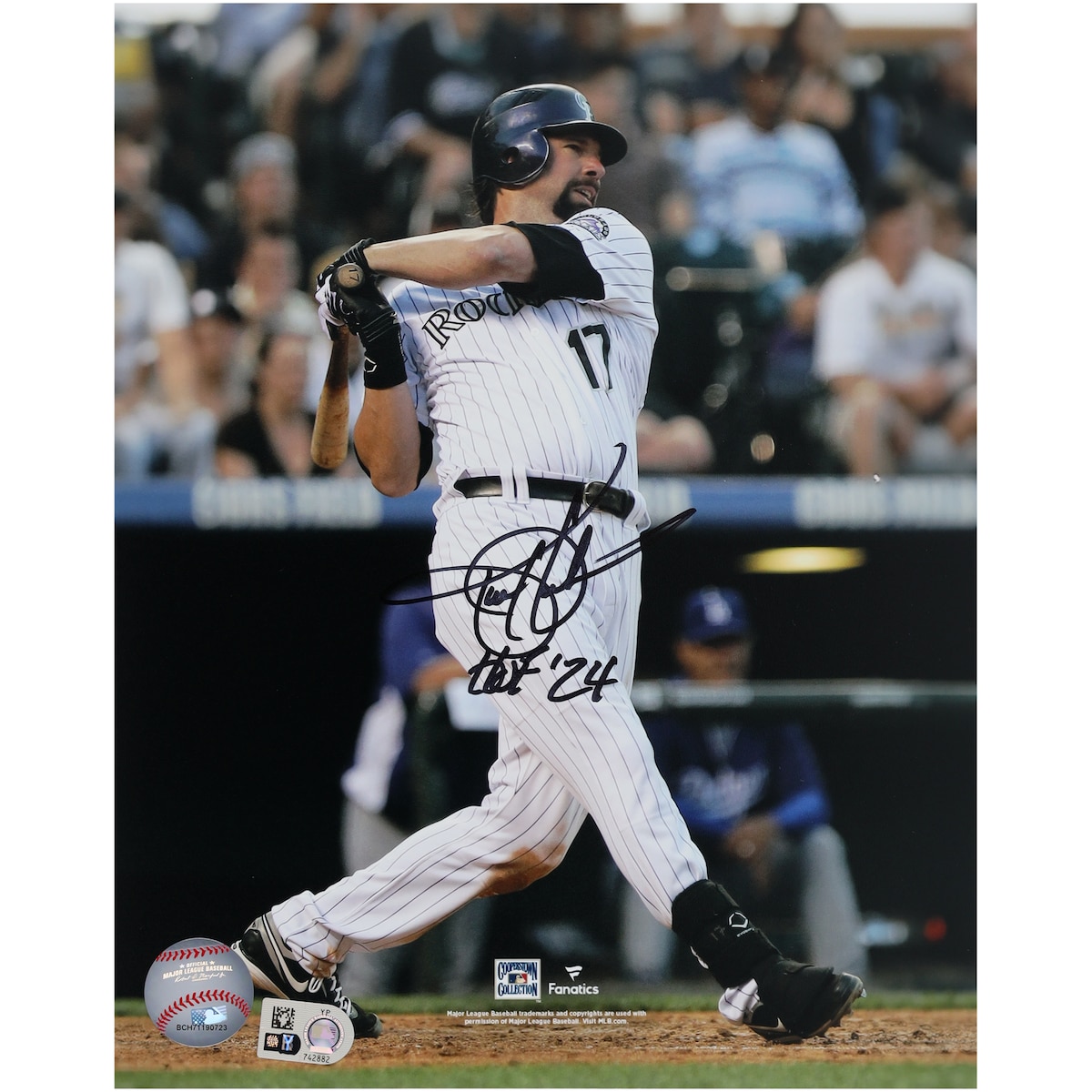 【MLB公式ホログラム付】MLB ロッキーズ トッド・ヘルトン 直筆サイン フォト （8x10） Fanatics Authentic/ファナティクスオーセンティック (AUT 08x10 PHOTO 45406)