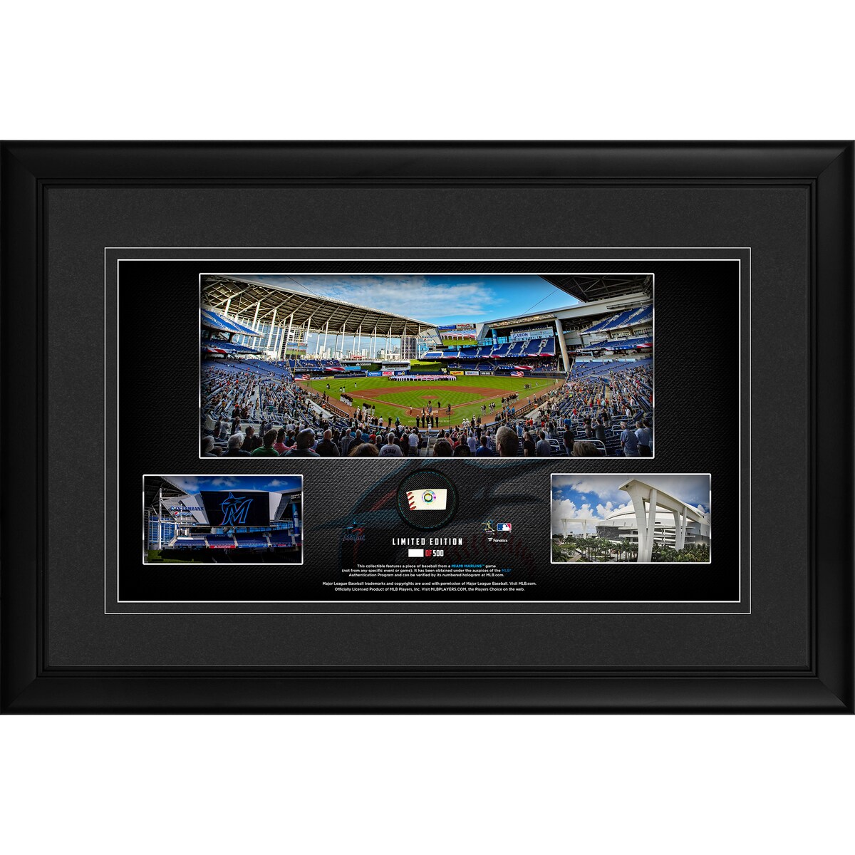 【公式グッズ】MLB マーリンズ コレクタブルフォト（パノラマサイズ） Fanatics Authentic/ファナティクスオーセンティック (10x18 Stadium Pano Collage wgu Ball MLB)