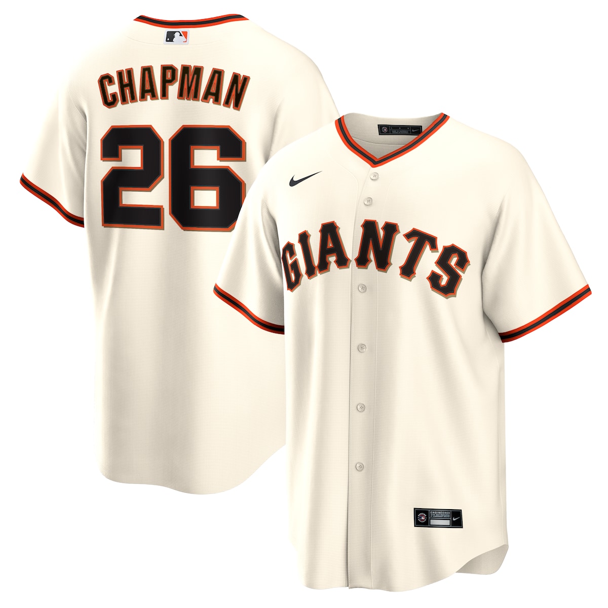 【公式グッズ】MLB ジャイアンツ マット・チャップマン ホーム ユニフォーム （レプリカ） Nike/ナイキ メンズ クリーム (Nike Replica Jersey - April Builds)