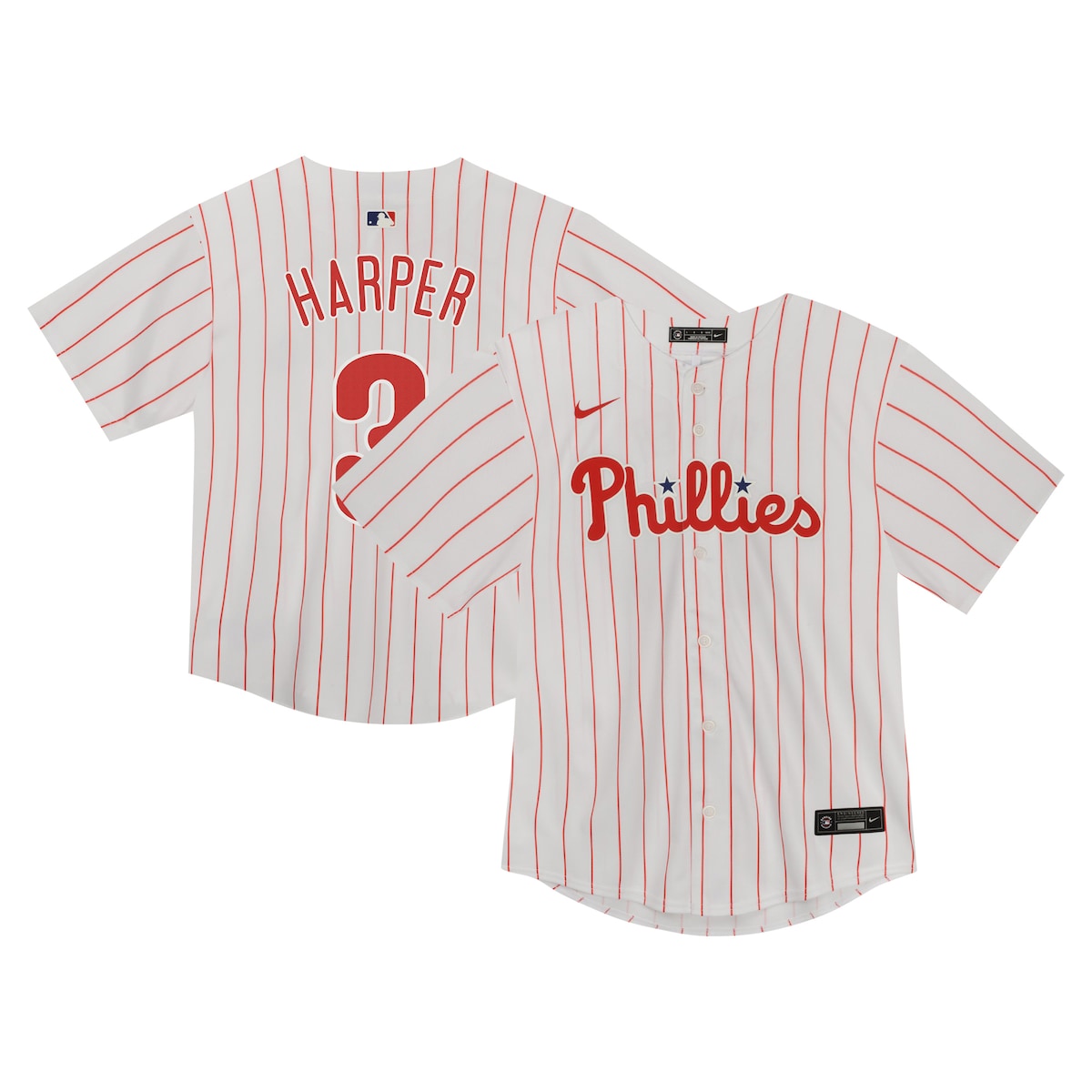 【公式グッズ】MLB フィリーズ ブライス・ハーパー ユニフォーム Nike/ナイキ トドラー・幼児サイズ ホワイト (OST Toddler Home Game Player Jersey)｜Fanatics公式ストア 店 12,599円