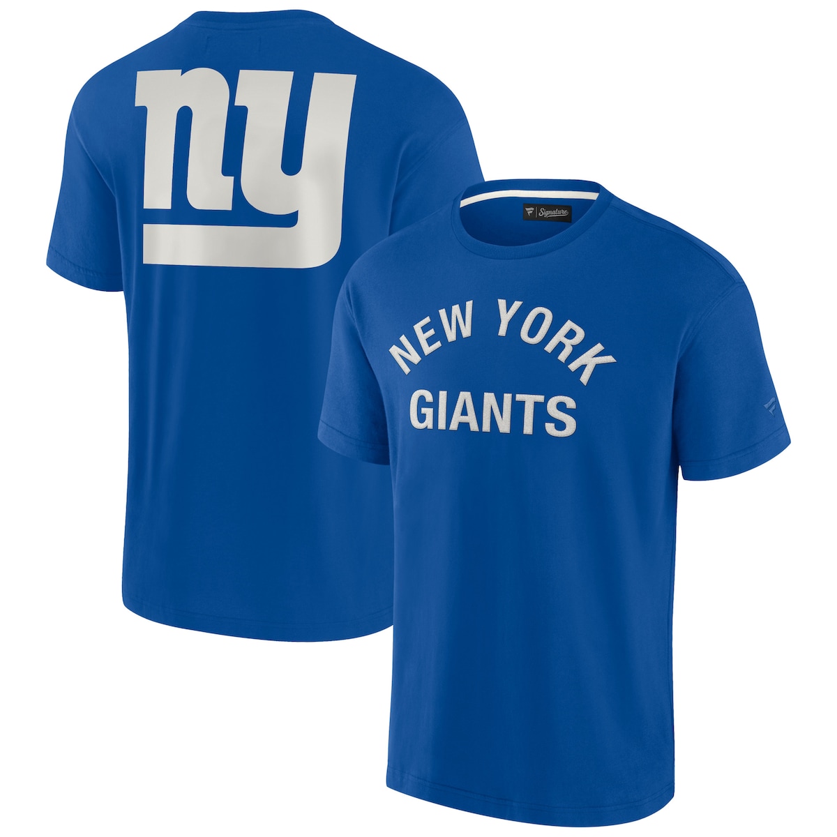 【公式グッズ】NFL ジャイアンツ Tシャツ Fanatics/ファナティクス ロイヤル (Unisex Fanatics Signature Elements Super Soft Short Sleeve T-Shirt)｜Fanatics公式ストア 店