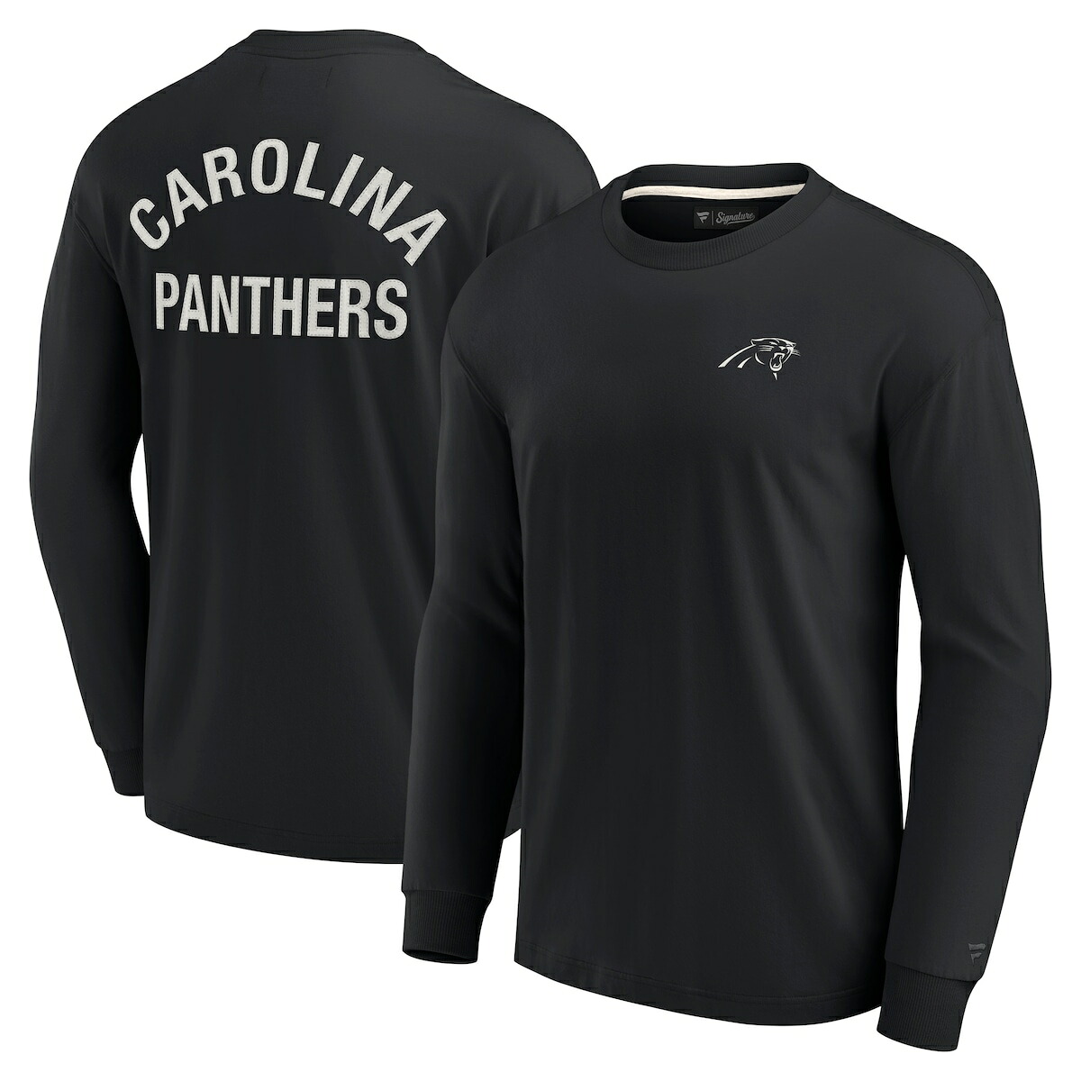【公式グッズ】NFL パンサーズ 長袖 Tシャツ Fanatics/ファナティクス ブラック (Unisex Fanatics Signature Elements Super Soft Long Sleeve T-Shirt)|Fanatics公式ストア 店