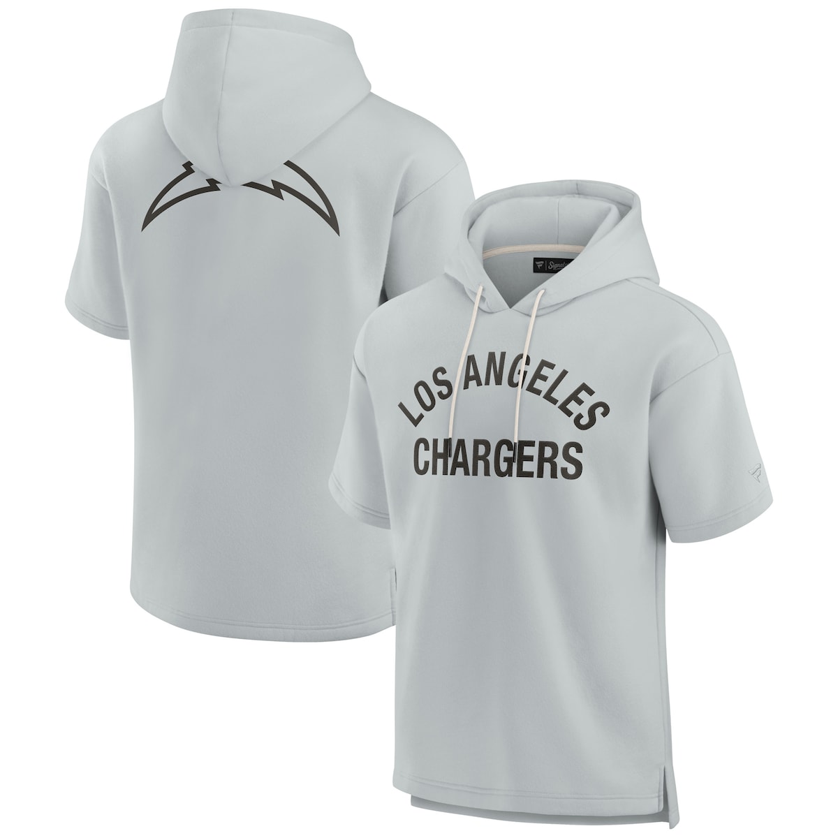 【公式グッズ】NFL チャージャーズ 半袖 パーカー Fanatics/ファナティクス グレイ (Unisex Fanatics Signature Elements Super Soft Fleece Short Sleeve Hoodie) 17,115円