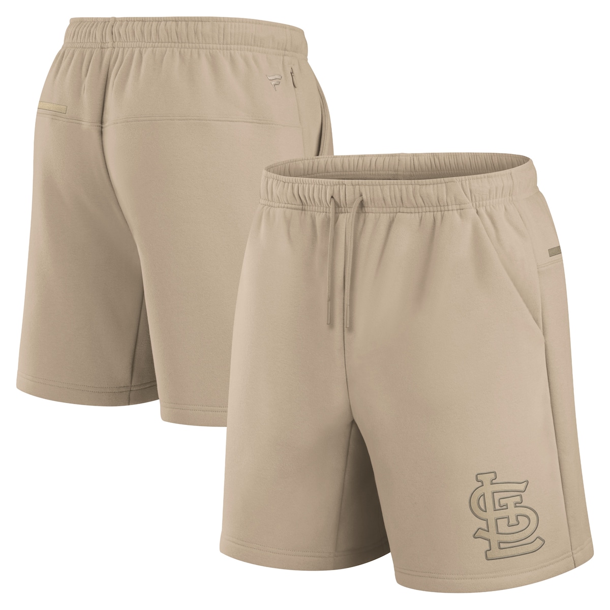 【公式グッズ】MLB カージナルス カジュアル ショーツ Fanatics/ファナティクス カーキ (Unisex Fanatics Signature Elements Super Soft Fleece Short)