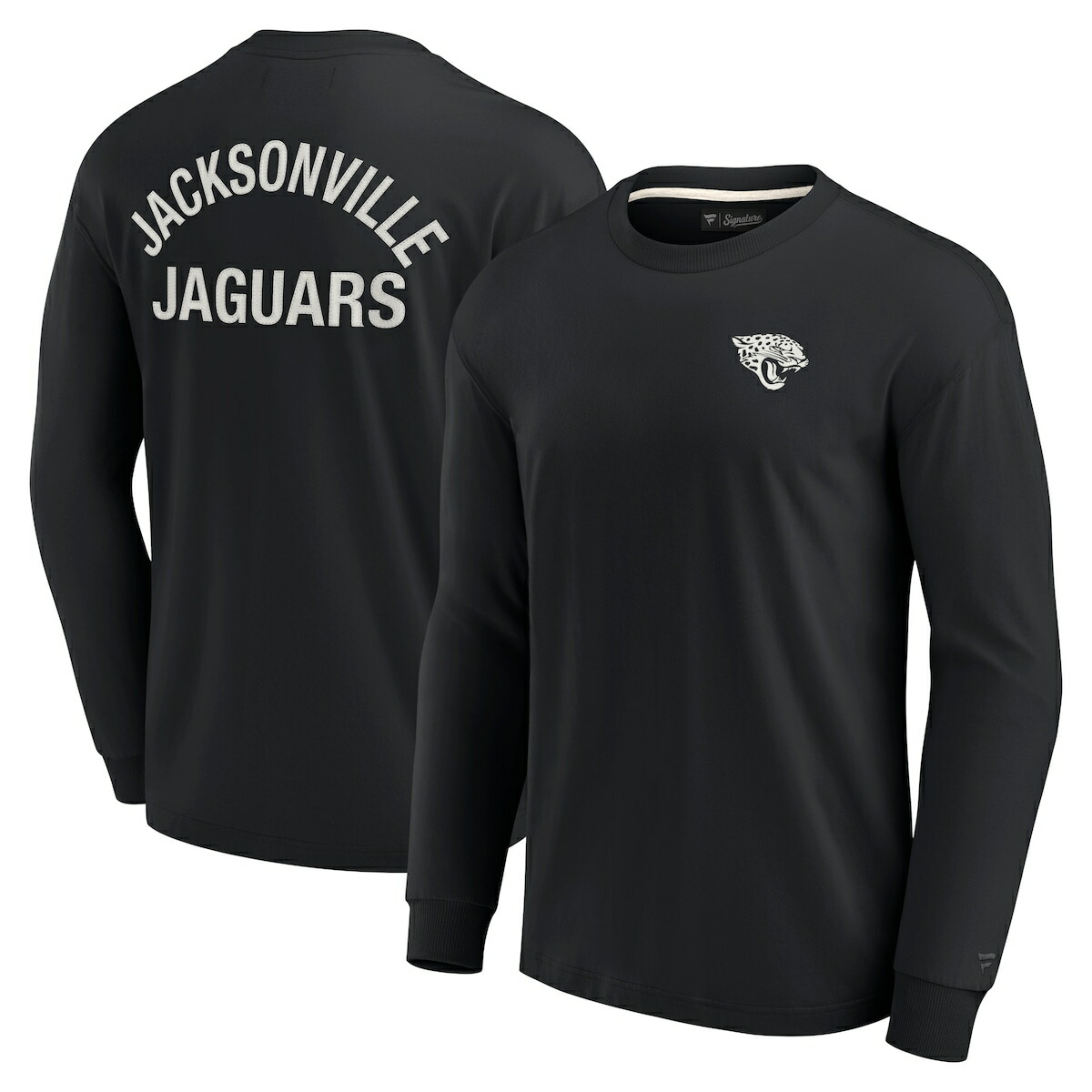 【公式グッズ】NFL ジャガーズ 長袖 Tシャツ Fanatics/ファナティクス ブラック (Unisex Fanatics Signature Elements Super Soft Long Sleeve T-Shirt)｜Fanatics公式ストア 店