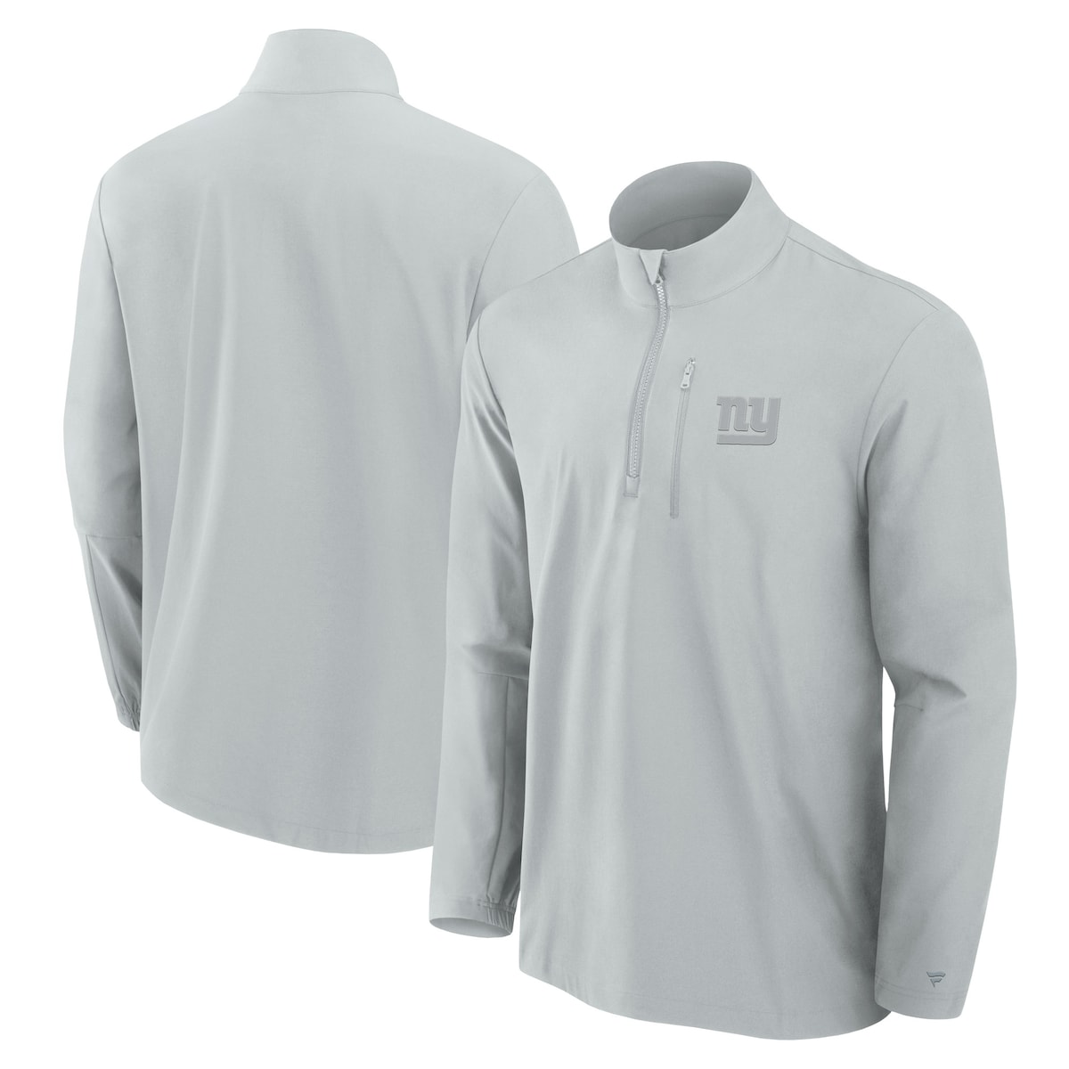 【公式グッズ】NFL ジャイアンツ プルオーバー Fanatics/ファナティクス メンズ グレイ (Mens Fanatics Signature Front Office Woven 1/4 Zip Jacket)｜Fanatics公式ストア 店