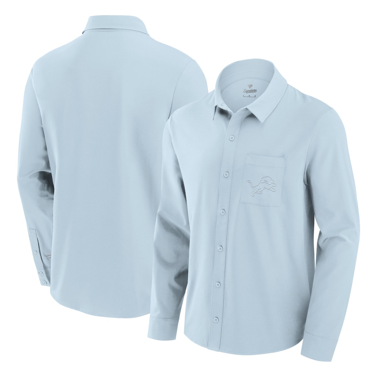 【公式グッズ】NFL ライオンズ シャツ Fanatics/ファナティクス メンズ ライトブルー (MENS 24 NFL SIGNATURE FRONT OFFICE LS BUTTON DOWN SHIRT)