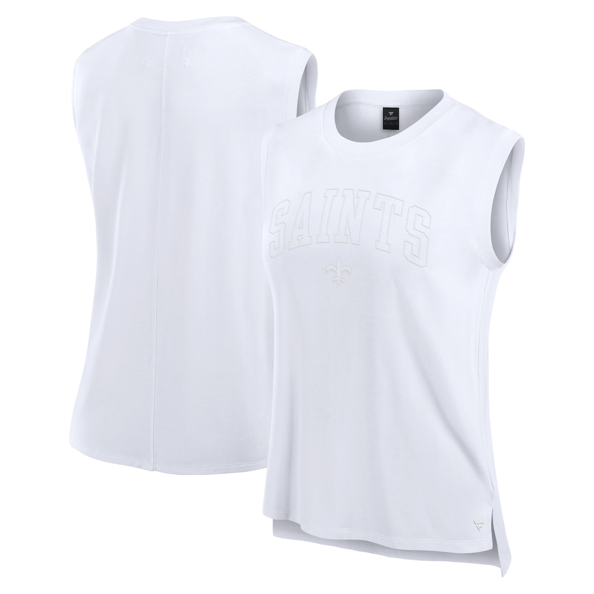 【公式グッズ】NFL セインツ タンクトップ Fanatics/ファナティクス レディース ホワイト (24 Women's Fanatics Branded Front Office Tank)|Fanatics公式ストア 店