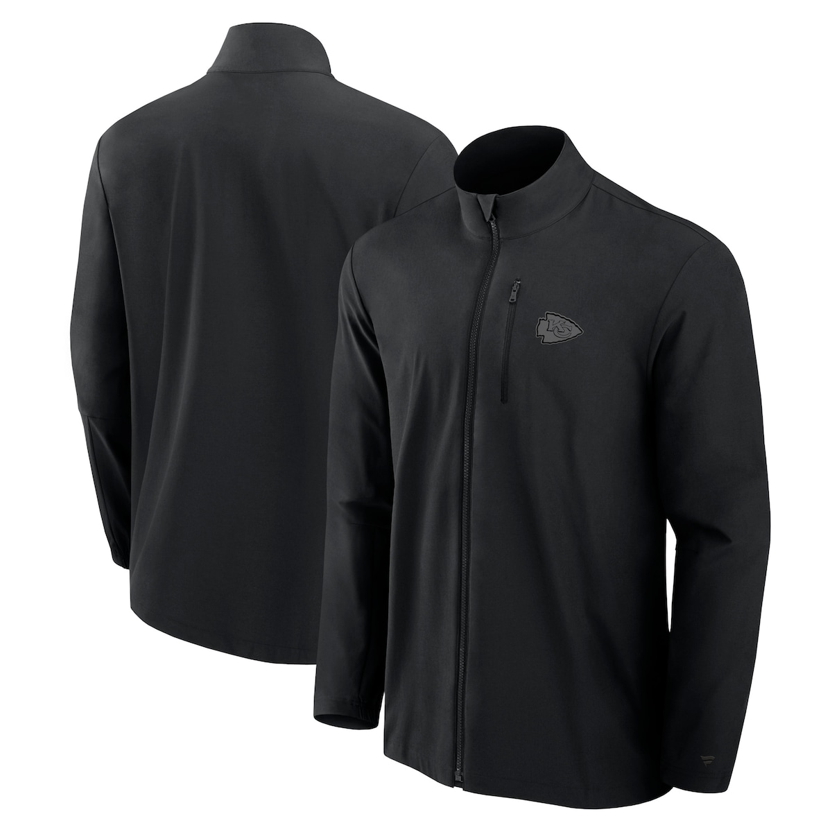 【公式グッズ】NFL チーフス ジャケット Fanatics/ファナティクス メンズ ブラック (Mens Fanatics Signature Front Office Full Zip Woven Jacket)