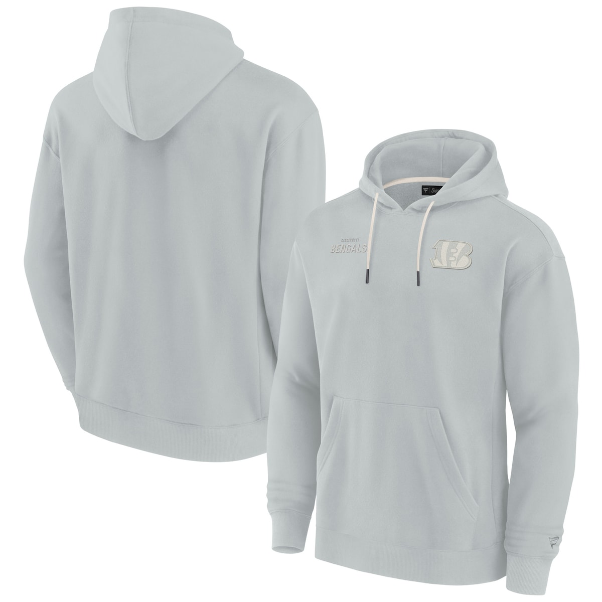 【公式グッズ】NFL ベンガルズ フリース パーカー Fanatics/ファナティクス グレイ (Unisex Fanatics Signature Elements Super Soft Fleece Pullover Hoodie)