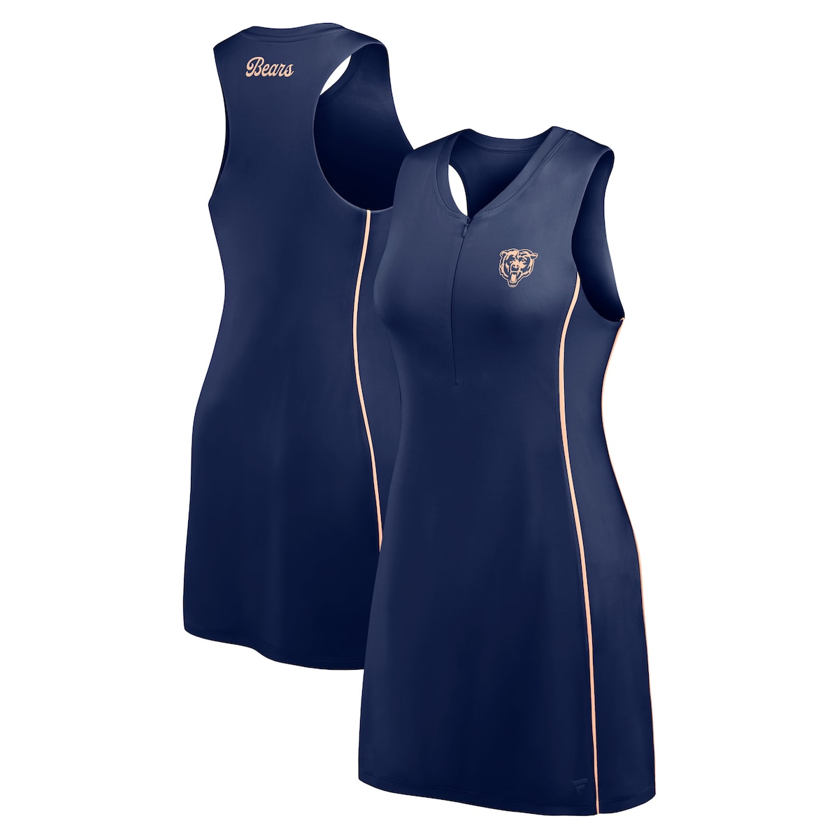 【公式グッズ】NFL ベアーズ ワンピース Fanatics/ファナティクス レディース ネイビー (24 Women's Fanatics Branded Front Office Dress)