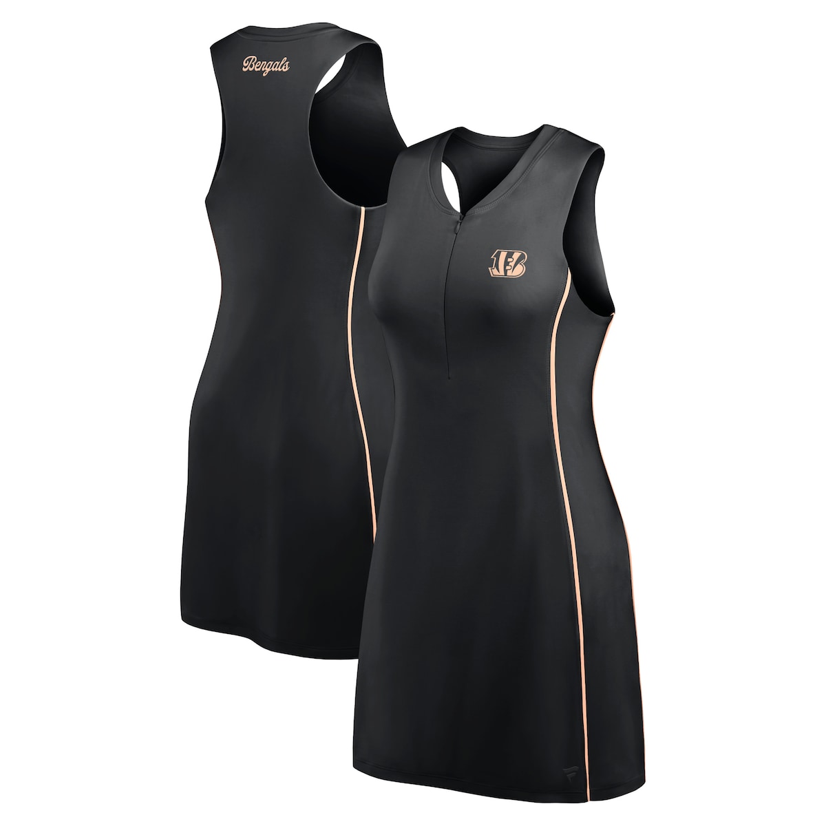 【公式グッズ】NFL ベンガルズ ワンピース Fanatics/ファナティクス レディース ブラック (24 Women's Fanatics Branded Front Office Dress)｜Fanatics公式ストア 店