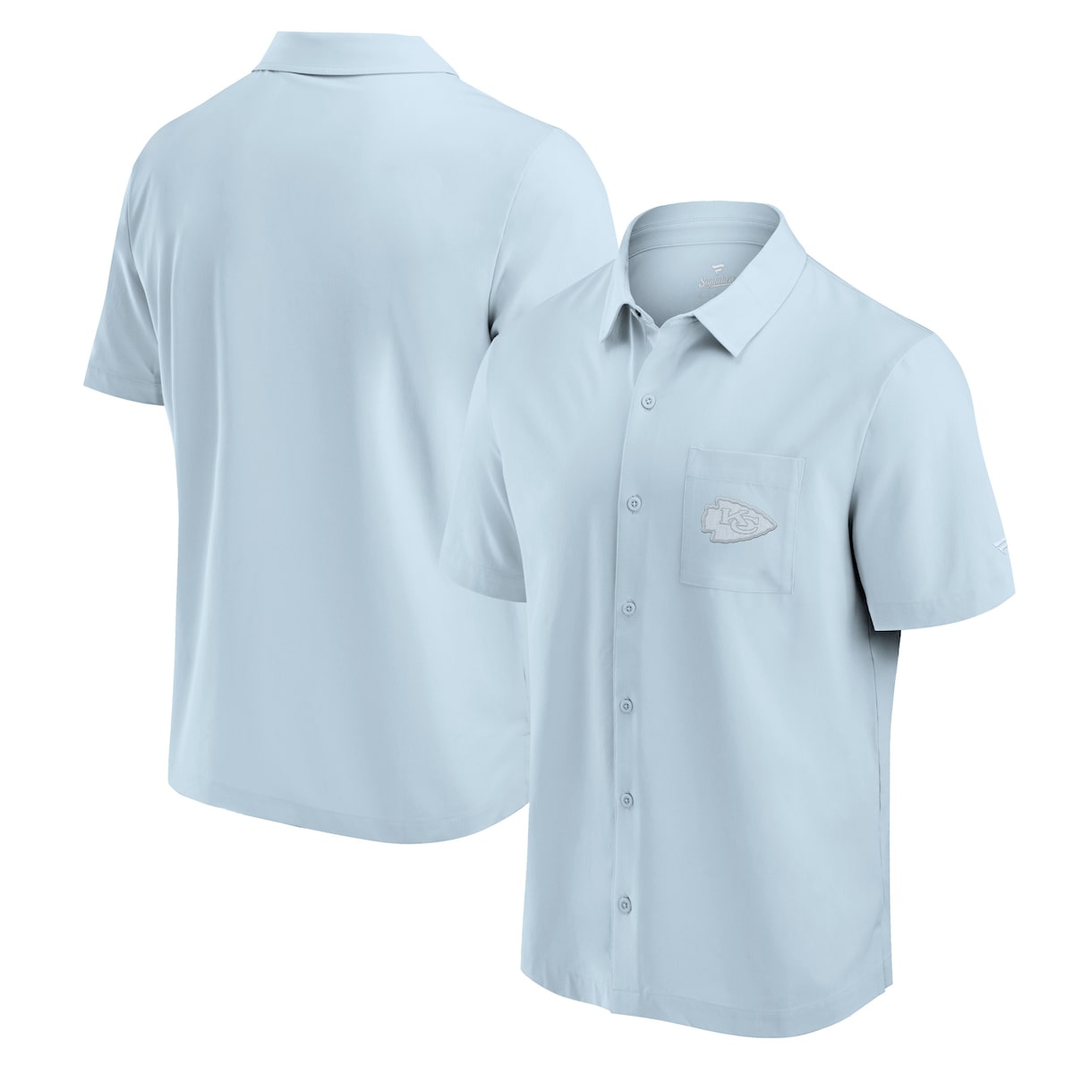 【公式グッズ】NFL チーフス シャツ Fanatics/ファナティクス メンズ グレイ (MENS 24 NFL SIGNATURE FRONT OFFICE BUTTON UP SHIRT)