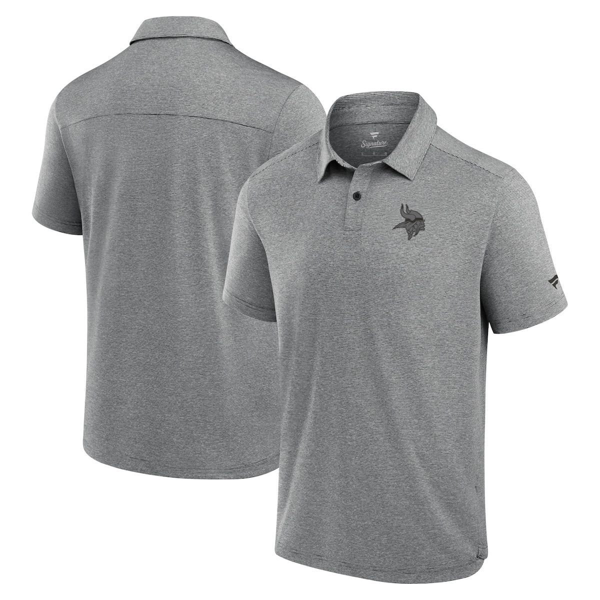【公式グッズ】NFL バイキングス ポロシャツ Fanatics/ファナティクス メンズ ブラック (Mens Fanatics Signature Front Office Tech Polo Shirt)
