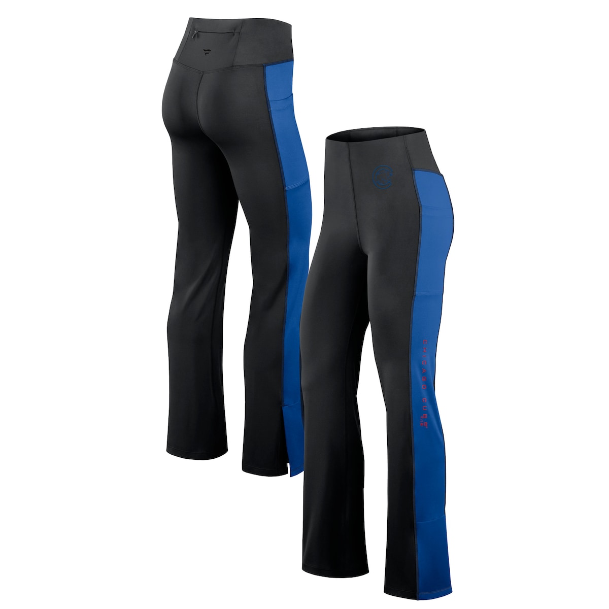 【公式グッズ】MLB カブス レギンス Fanatics/ファナティクス レディース ブラック (Womens Fanatics Signature Studio Fitted Flared Leggings)