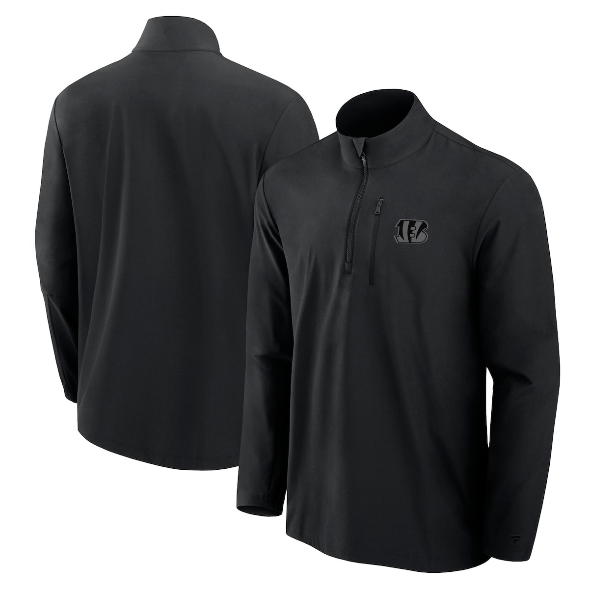 【公式グッズ】NFL ベンガルズ プルオーバー Fanatics/ファナティクス メンズ ブラック (Mens Fanatics Signature Front Office Woven 1/4 Zip Jacket)