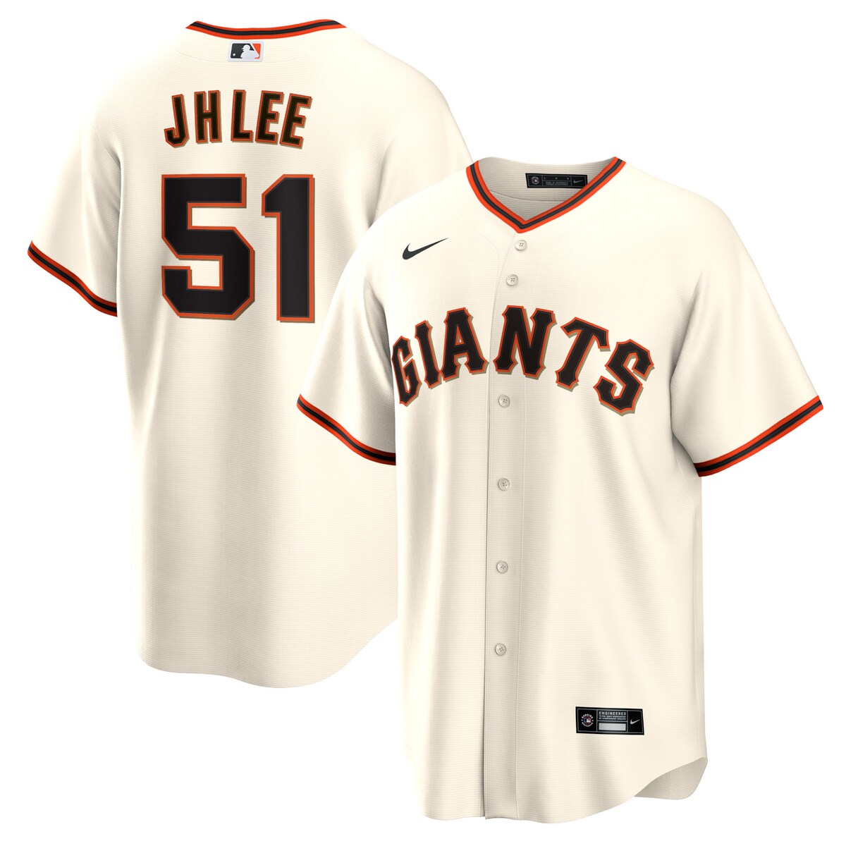 【公式グッズ】MLB ジャイアンツ チョン・フーリ ホーム ユニフォーム （レプリカ） Nike/ナイキ メンズ クリーム (Nike Mens Home Replica Jersey - J.H. Lee)