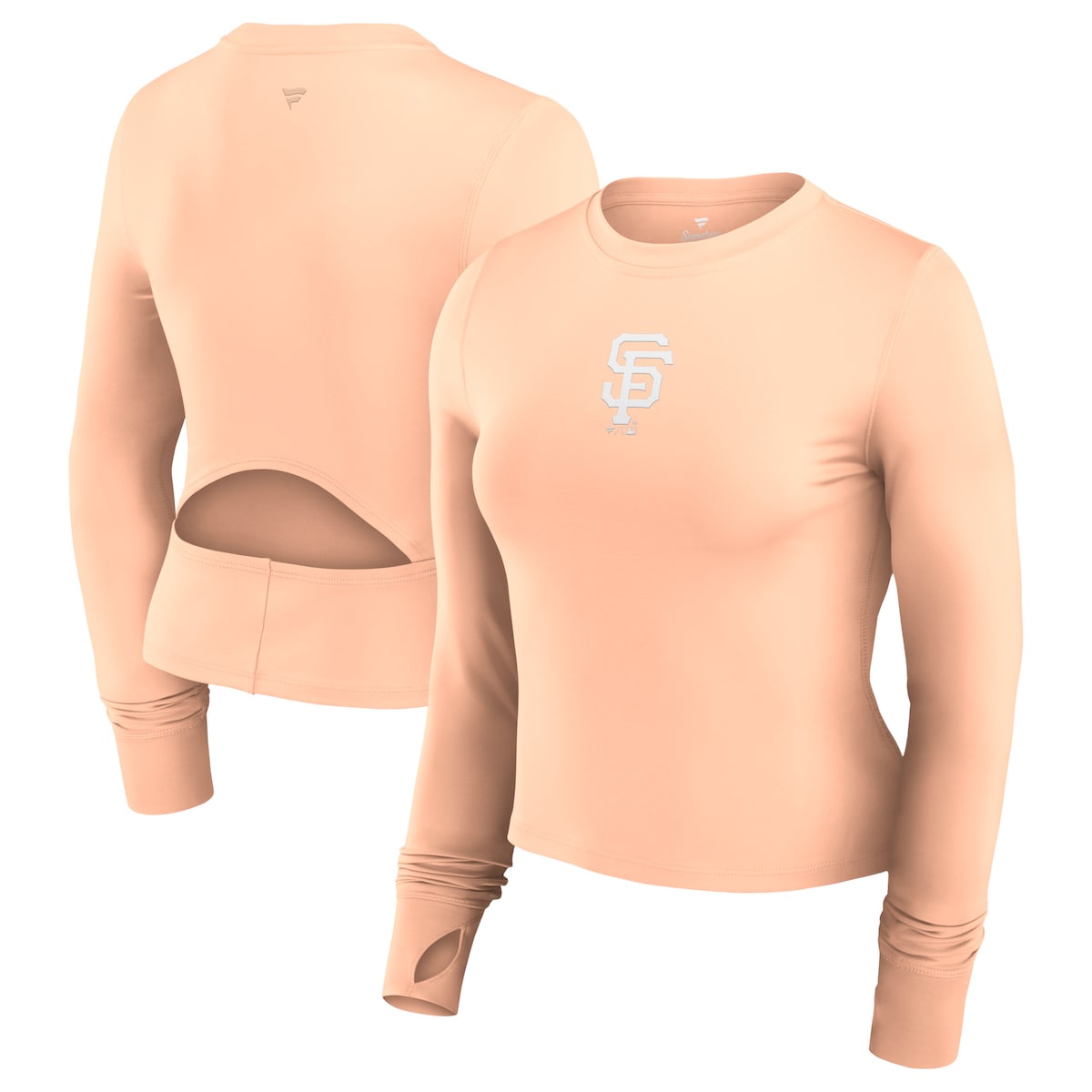 【公式グッズ】MLB ジャイアンツ Tシャツ Fanatics/ファナティクス レディース ピンク (Women's Fanatics Branded Front Office LS Tee)