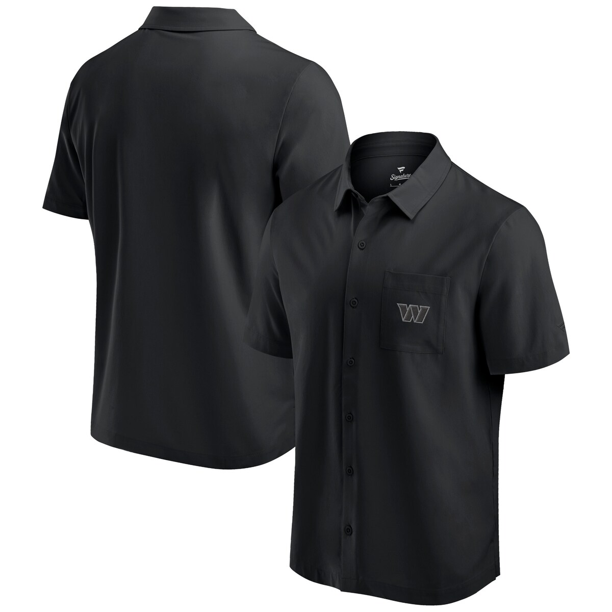 【公式グッズ】NFL コマンダーズ シャツ Fanatics/ファナティクス メンズ ブラック (MENS 24 NFL SIGNATURE FRONT OFFICE BUTTON UP SHIRT)|Fanatics公式ストア 店