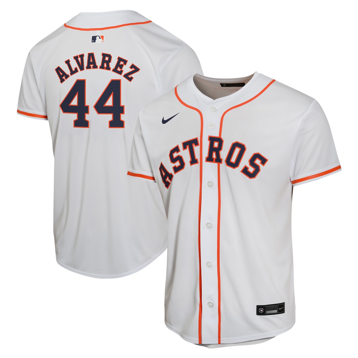 【公式グッズ】MLB アストロズ ヨーダン・アルバレス ホーム ユニフォーム Nike/ナイキ キッズサイズ ホワイト (OST Youth Home Game Player Jersey)|Fanatics公式ストア 店