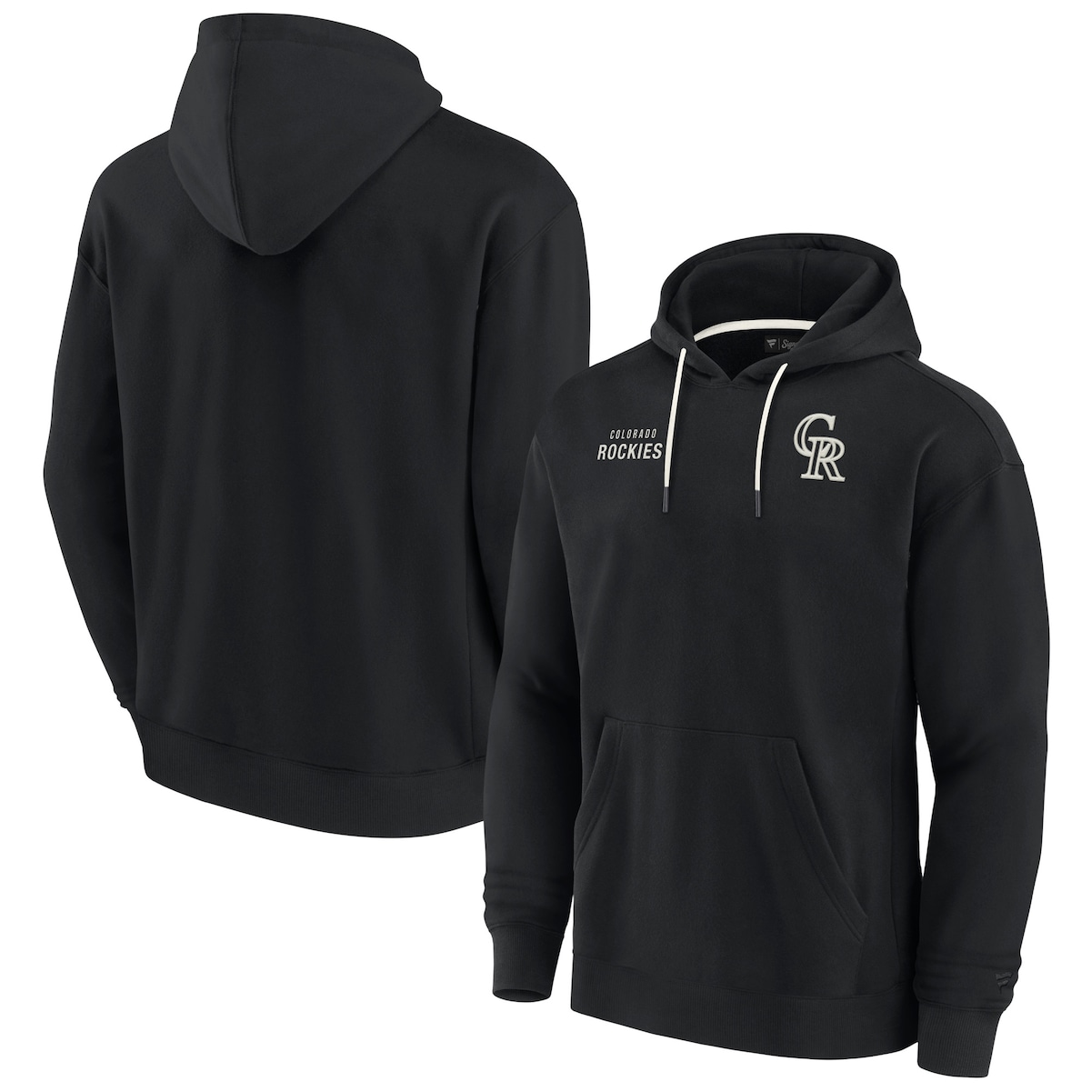 【公式グッズ】MLB ロッキーズ フリース パーカー Fanatics/ファナティクス ブラック (Unisex Fanatics Signature Elements Super Soft Fleece Pullover Hoodie)
