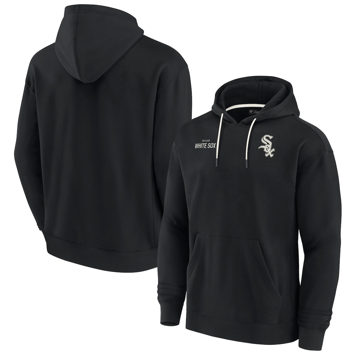【公式グッズ】MLB ホワイトソックス フリース パーカー Fanatics/ファナティクス ブラック (Unisex Fanatics Signature Elements Super Soft Fleece Pullover Hoodie)