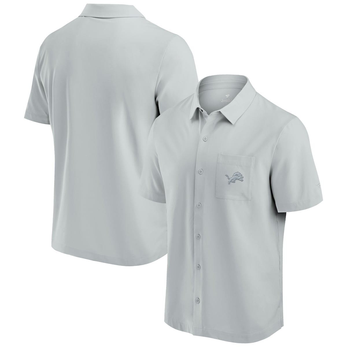 【公式グッズ】NFL ライオンズ シャツ Fanatics/ファナティクス メンズ グレイ (MENS 24 NFL SIGNATURE FRONT OFFICE BUTTON UP SHIRT)|Fanatics公式ストア 店