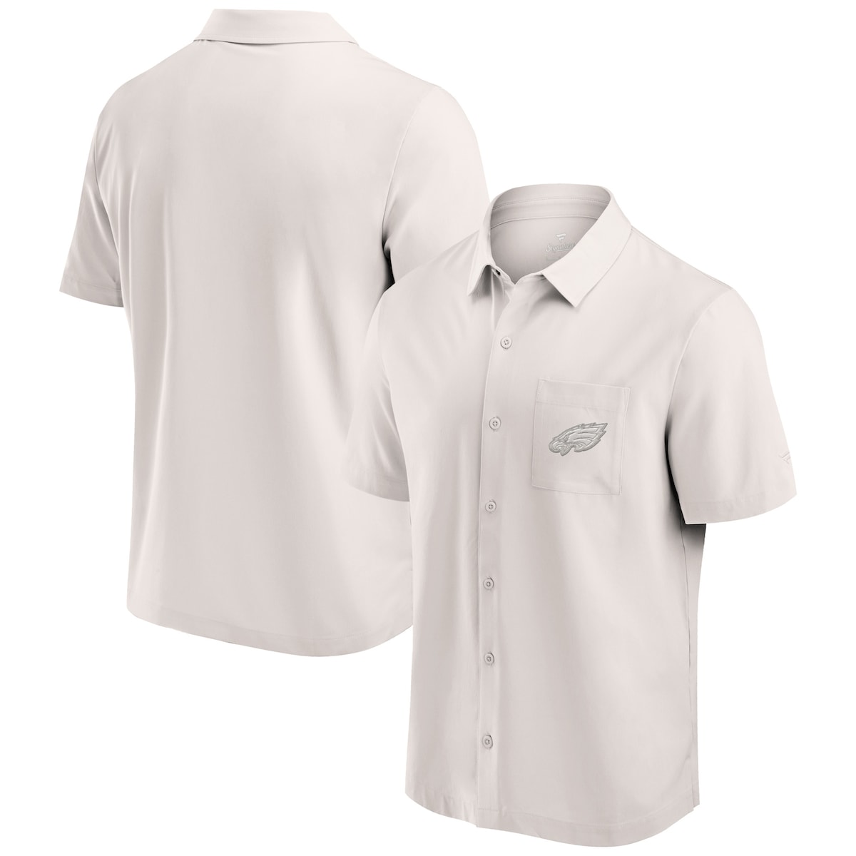 【公式グッズ】NFL イーグルス シャツ Fanatics/ファナティクス メンズ クリーム (MENS 24 NFL SIGNATURE FRONT OFFICE BUTTON UP SHIRT)