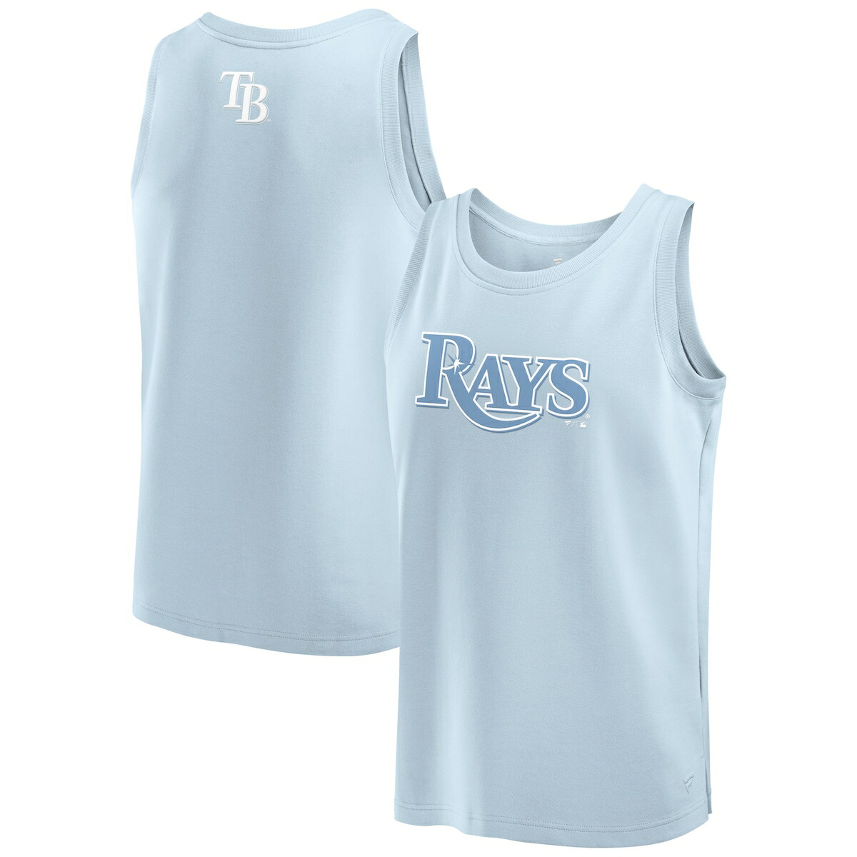 【公式グッズ】MLB レイズ タンクトップ Fanatics/ファナティクス メンズ ライトブルー (Men's Fanatics Branded Elements Cotton Tank)｜Fanatics公式ストア 店 9,910円