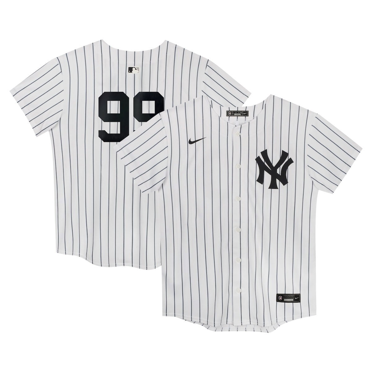 【公式グッズ】MLB ヤンキース アーロン・ジャッジ ホーム ユニフォーム Nike/ナイキ トドラー・幼児サイズ ホワイト (OST Juvenile Home Game Player Jersey)