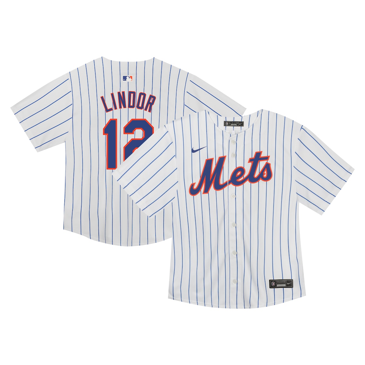 【公式グッズ】MLB メッツ フランシスコ・リンドーア ユニフォーム Nike/ナイキ トドラー・幼児サイズ ホワイト (OST Toddler Home Game Player Jersey)