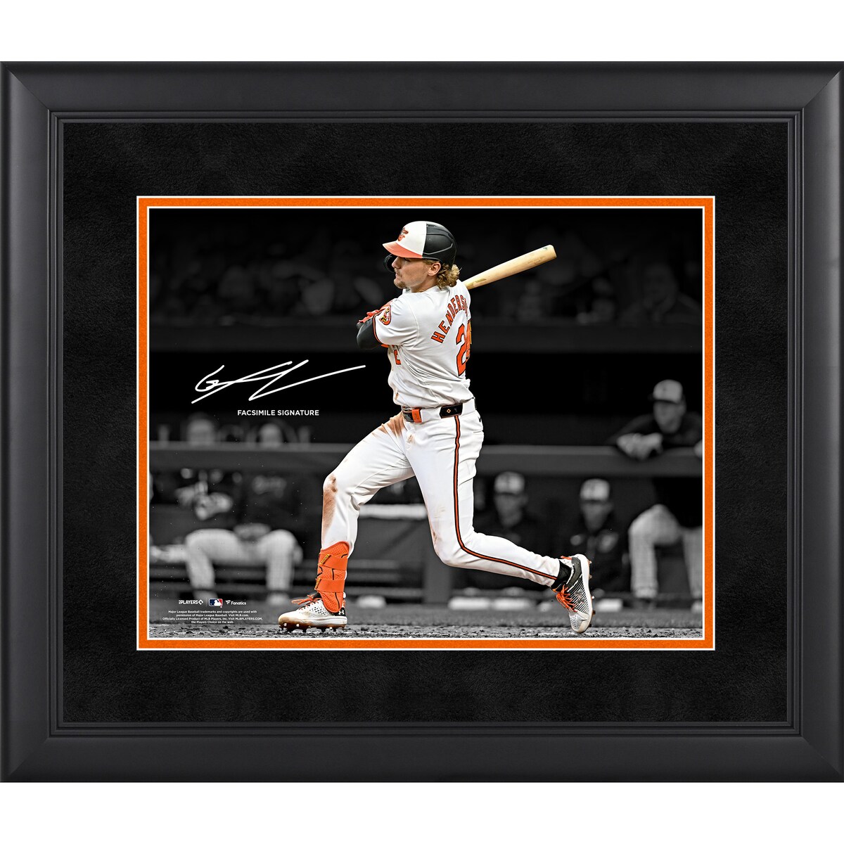 【公式グッズ】MLB オリオールズ グナー・ヘンダーソン コレクタブルフォト Fanatics Authentic/ファナティクスオーセンティック (UNS MLB PF31 FRAMING 45419)