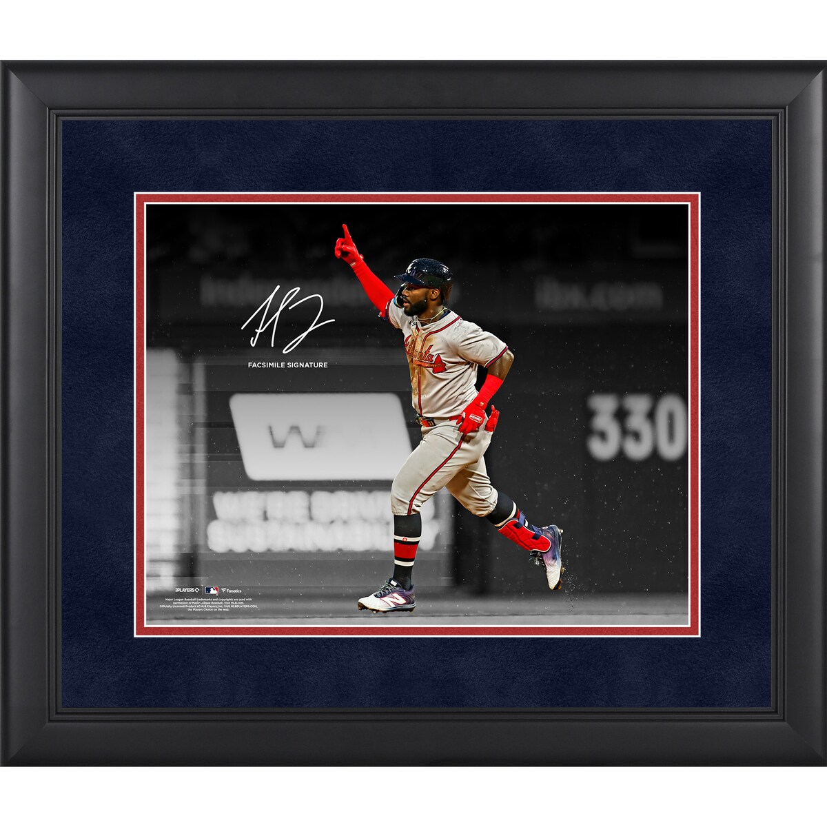 【公式グッズ】MLB ブレーブス マイケル・ハリスII コレクタブルフォト Fanatics Authentic/ファナティクスオーセンティック (UNS MLB PF31 FRAMING 45419)
